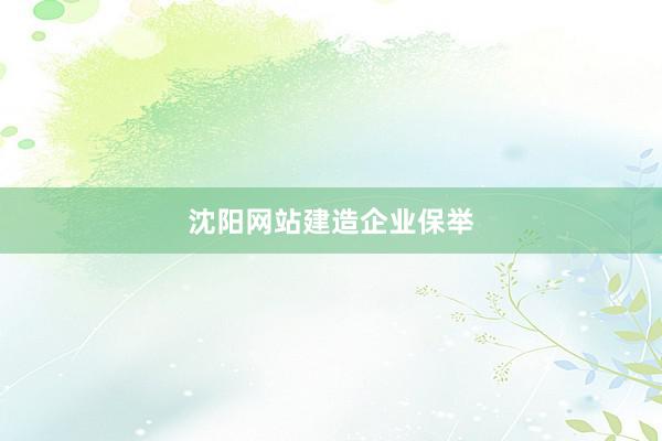 沈阳网站建造企业保举